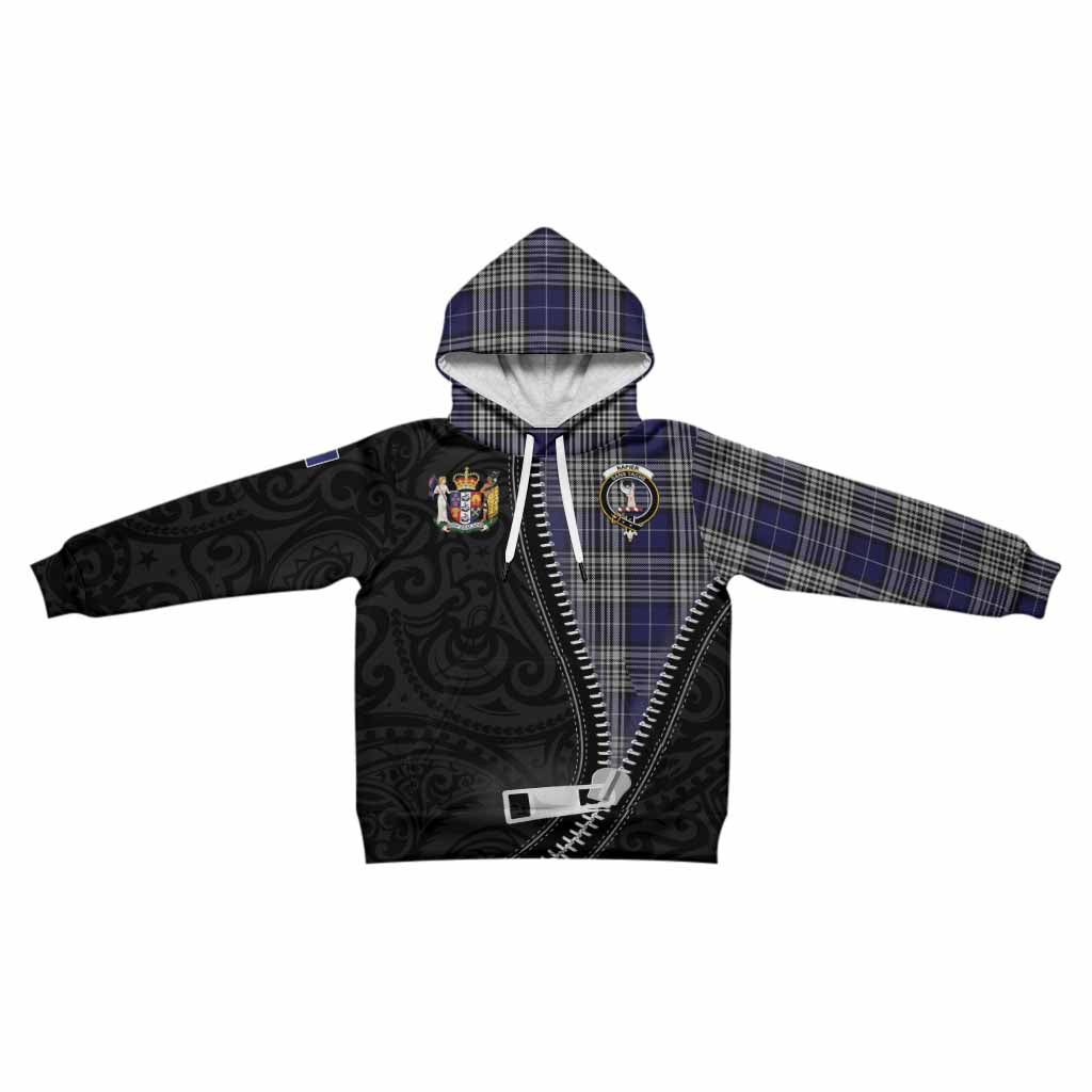 Napier Tartan Kid Hoodie New Zealand Pattern Unique Zipper Stylized