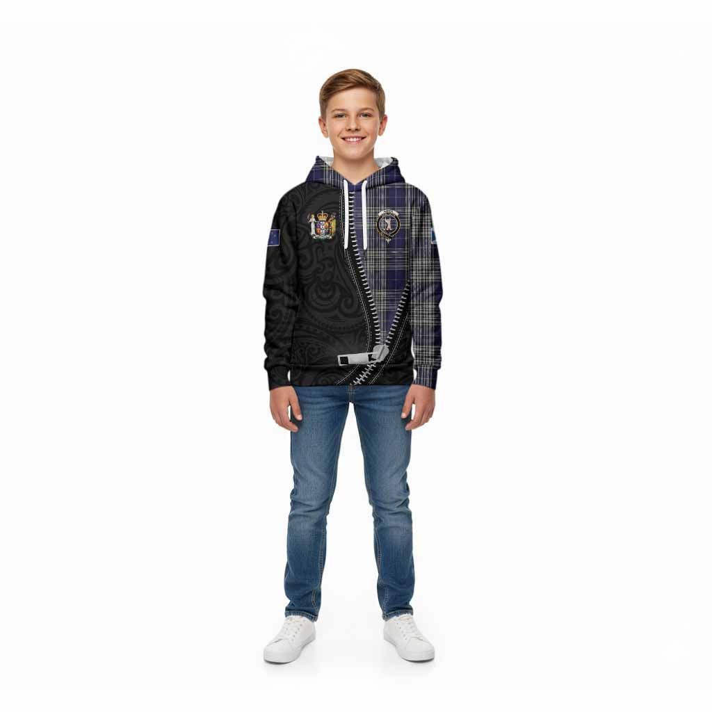 Napier Tartan Kid Hoodie New Zealand Pattern Unique Zipper Stylized