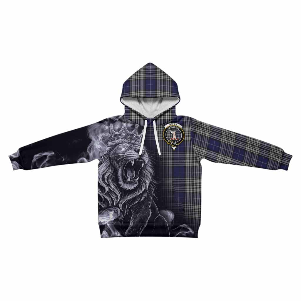 Napier Tartan Kid Hoodie Roaring Lion Heritage