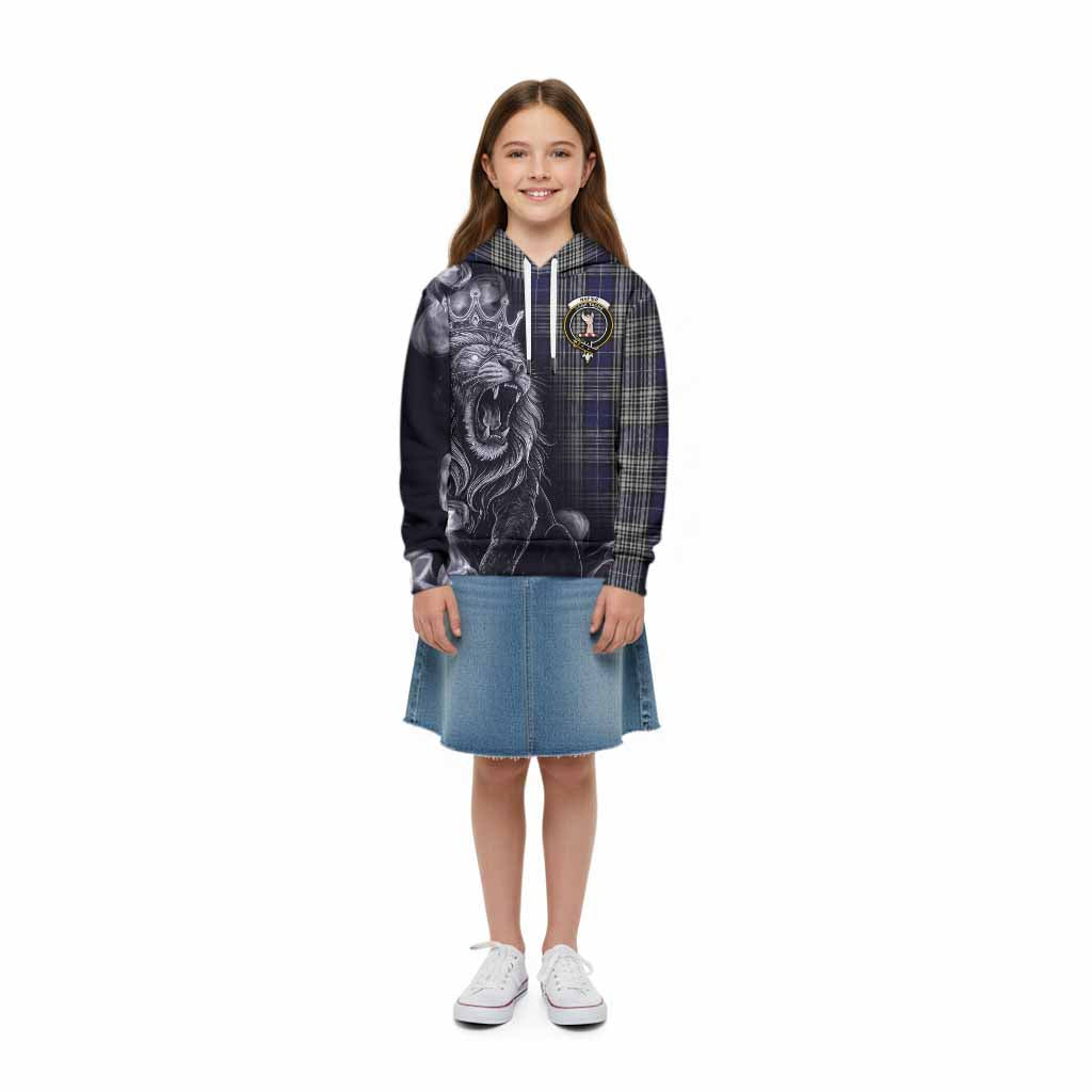 Napier Tartan Kid Hoodie Roaring Lion Heritage