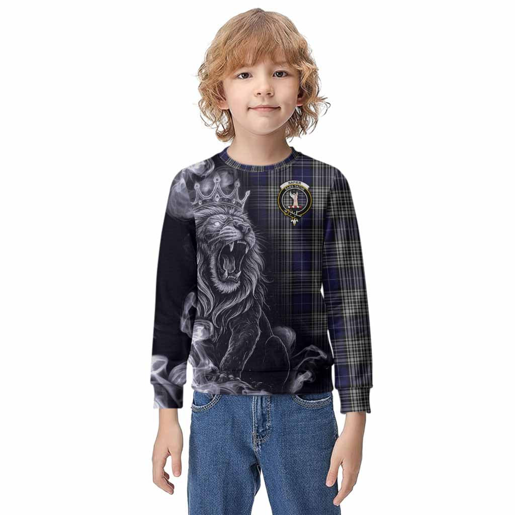 Napier Tartan Kid Knitted Sweatshirt Roaring Lion Heritage