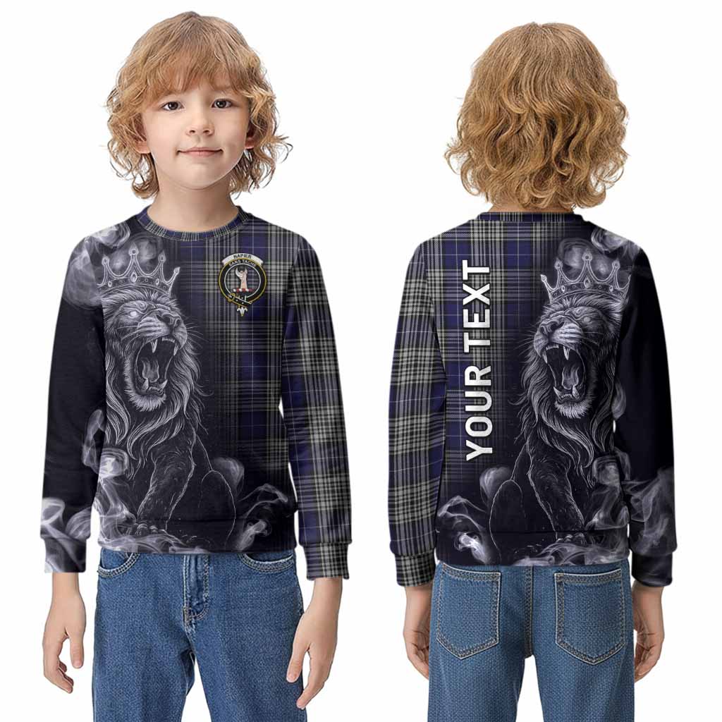 Napier Tartan Kid Knitted Sweatshirt Roaring Lion Heritage