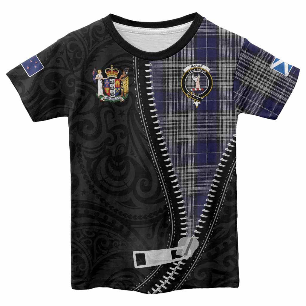 Napier Tartan Kid T-shirt New Zealand Pattern Unique Zipper Stylized