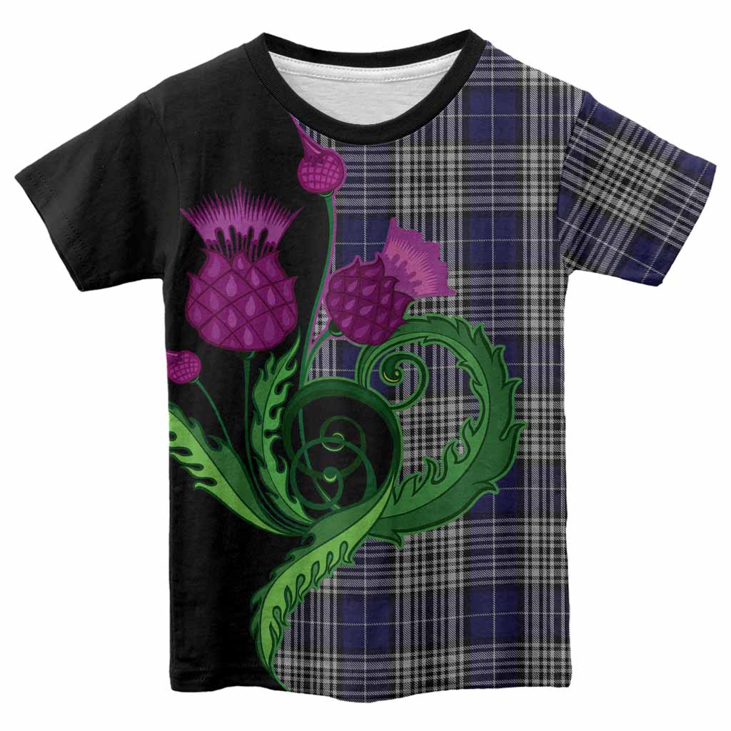 Napier Tartan Kid T-shirt Traditional Scottish Thistle