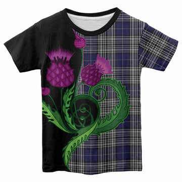 Napier Tartan Kid T-shirt Traditional Scottish Thistle