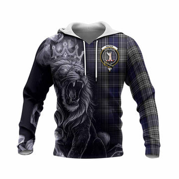 Napier Tartan Knitted Hoodie Roaring Lion Heritage