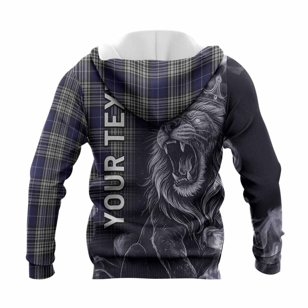 Napier Tartan Knitted Hoodie Roaring Lion Heritage