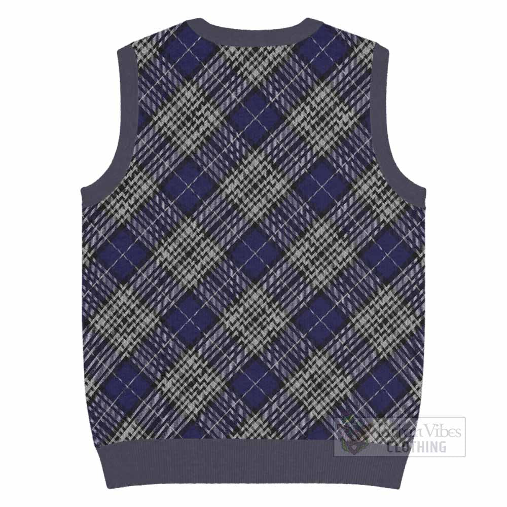 Napier Tartan  Knitted V-Neck Vest Cross Style