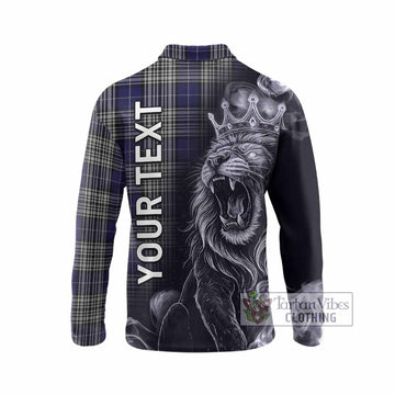Napier Tartan Long Sleeve Polo Shirt Roaring Lion Heritage