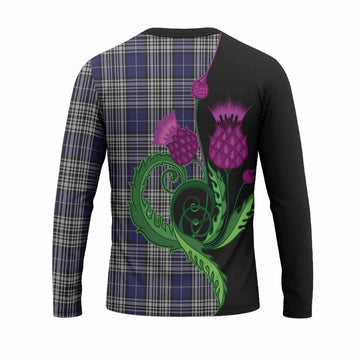 Napier Tartan Long Sleeve T-Shirt Traditional Scottish Thistle