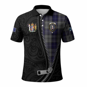 Napier Tartan Polo Shirt New Zealand Pattern Unique Zipper Stylized