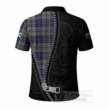 Napier Tartan Polo Shirt New Zealand Pattern Unique Zipper Stylized
