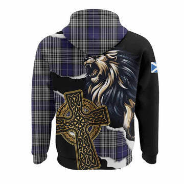 Napier Tartan Scottish Hoodie Lion Celtic Heritage