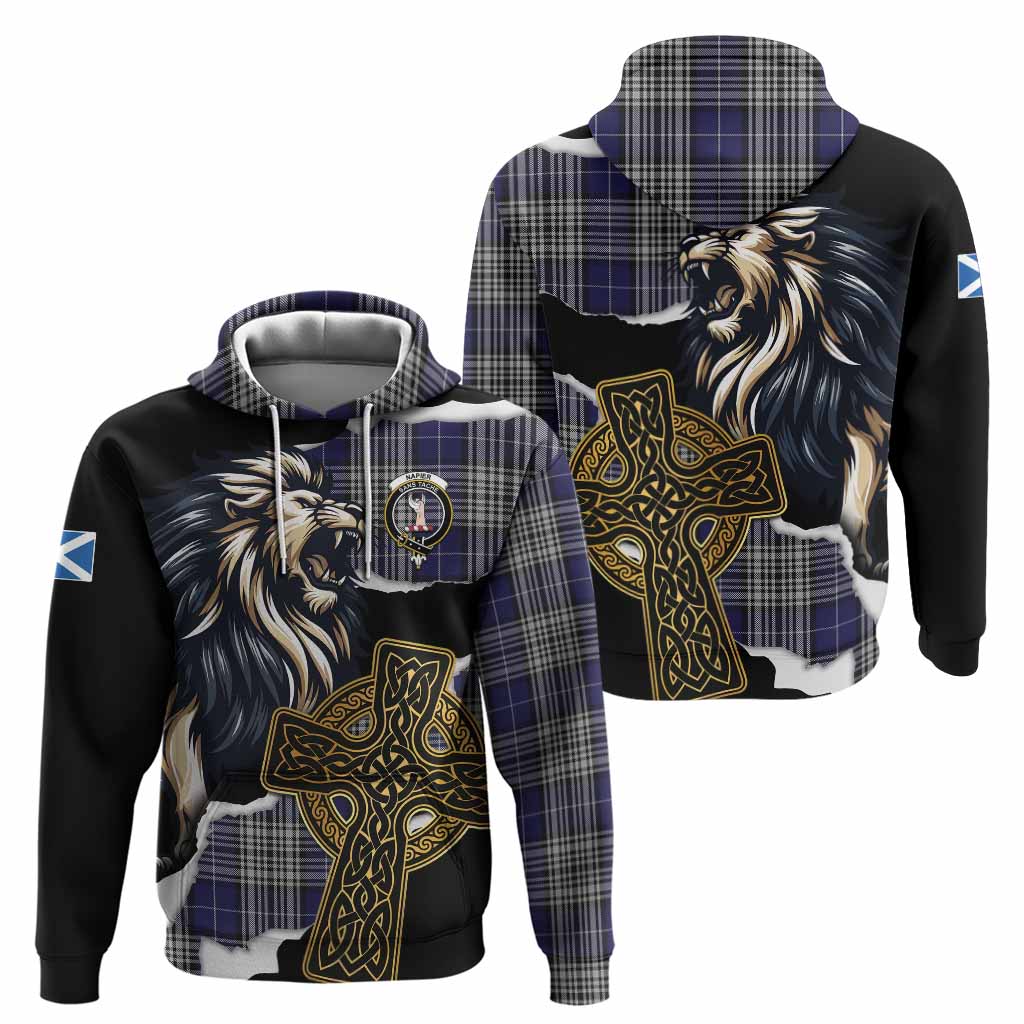 Napier Tartan Scottish Hoodie Lion Celtic Heritage