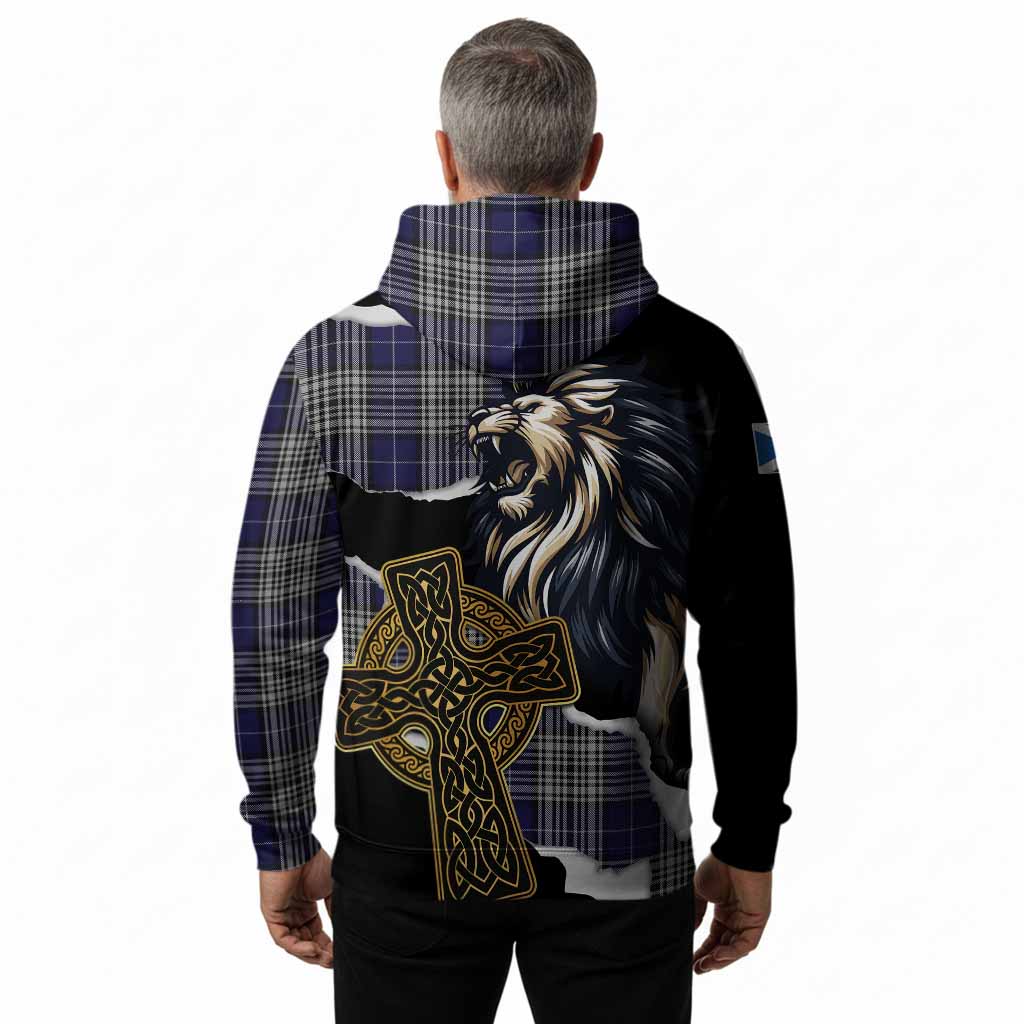 Napier Tartan Scottish Hoodie Lion Celtic Heritage