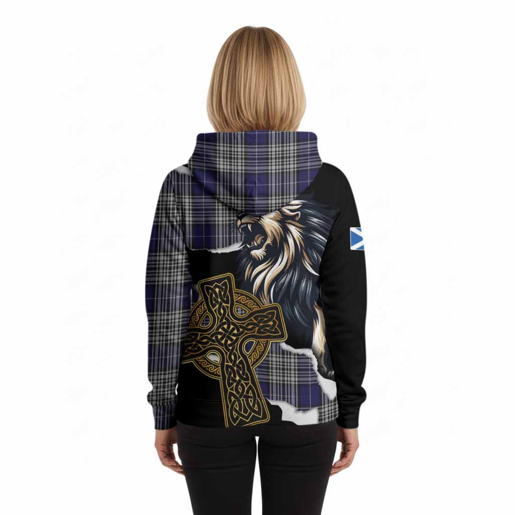 Napier Tartan Scottish Hoodie Lion Celtic Heritage