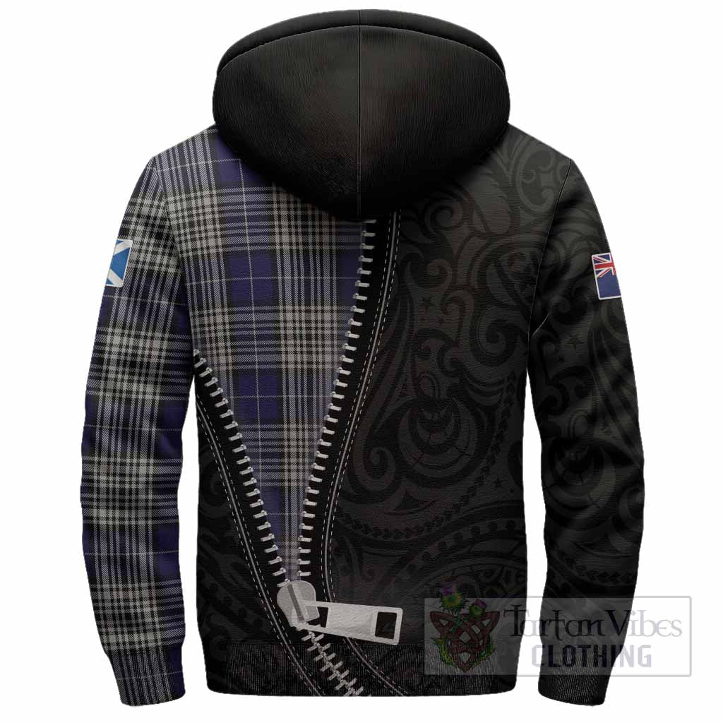 Napier Tartan Sherpa Hoodie New Zealand Pattern Unique Zipper Stylized