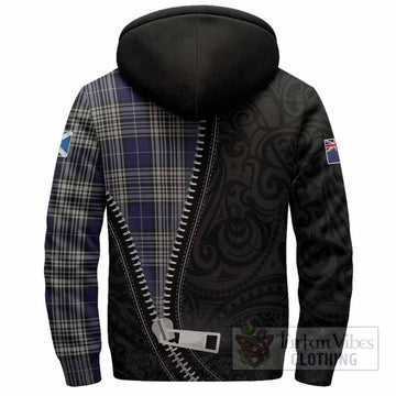 Napier Tartan Sherpa Hoodie New Zealand Pattern Unique Zipper Stylized