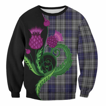 Napier Tartan Sweatshirt Traditional Scottish Thistle