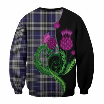 Napier Tartan Sweatshirt Traditional Scottish Thistle