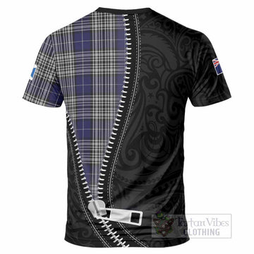 Napier Tartan T-Shirt New Zealand Pattern Unique Zipper Stylized