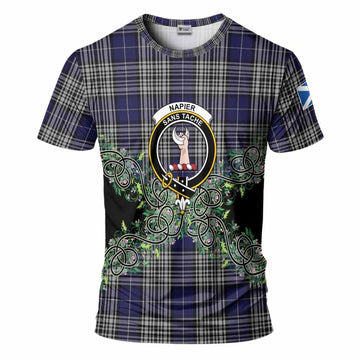 Napier Tartan T-Shirt Thistle Scottish Spirit