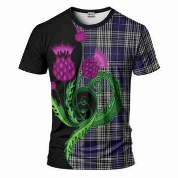 Napier Tartan T-Shirt Traditional Scottish Thistle