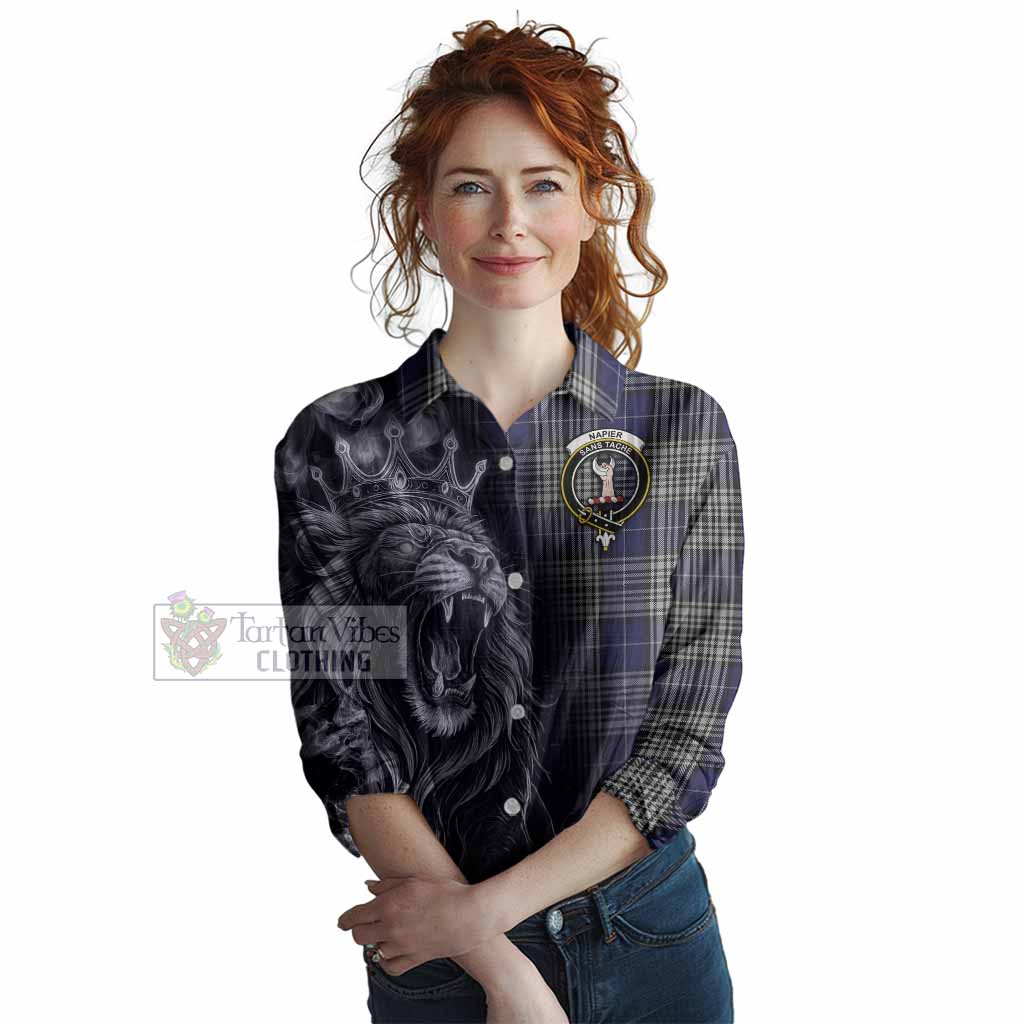 Napier Tartan Women Casual Shirt Roaring Lion Heritage