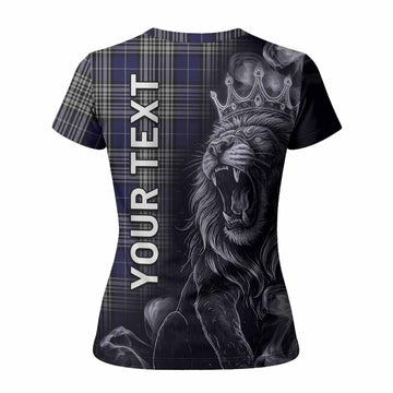 Napier Tartan Women T shirt Roaring Lion Heritage