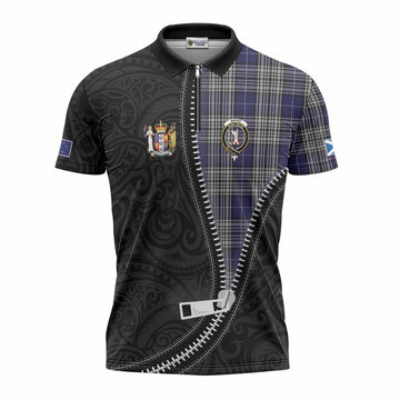Napier Tartan Zipper Polo Shirt New Zealand Pattern Unique Zipper Stylized