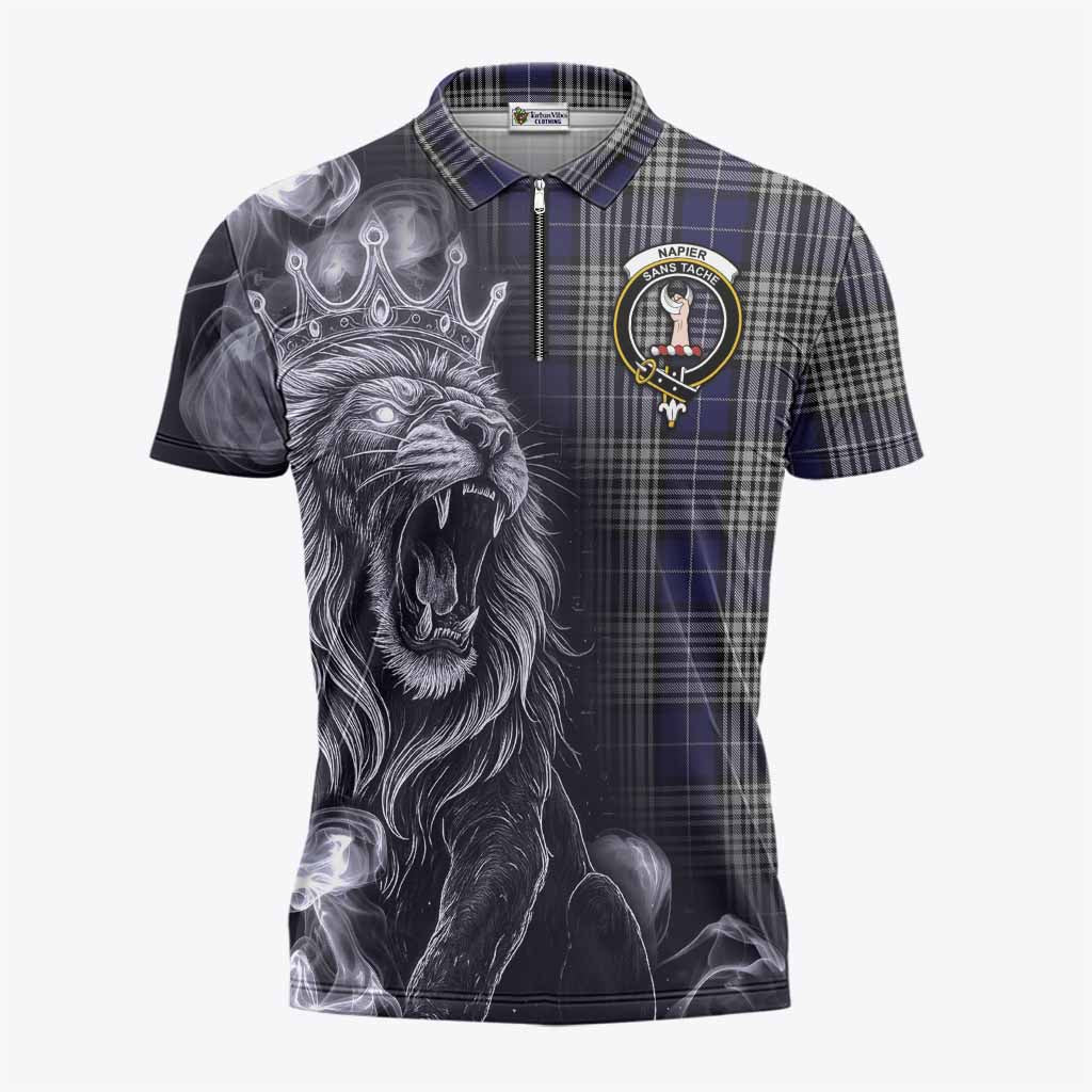 Napier Tartan Zipper Polo Shirt Roaring Lion Heritage