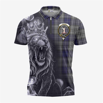 Napier Tartan Zipper Polo Shirt Roaring Lion Heritage