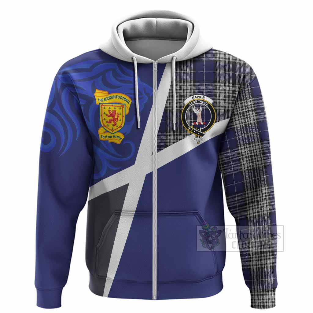 Napier The Scottish Football Crest Hoodie Lion-Tartan Army