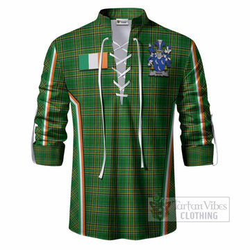 Nash Irish Clan Coat of Arm Tartan Ghillie Shirt Flag Style