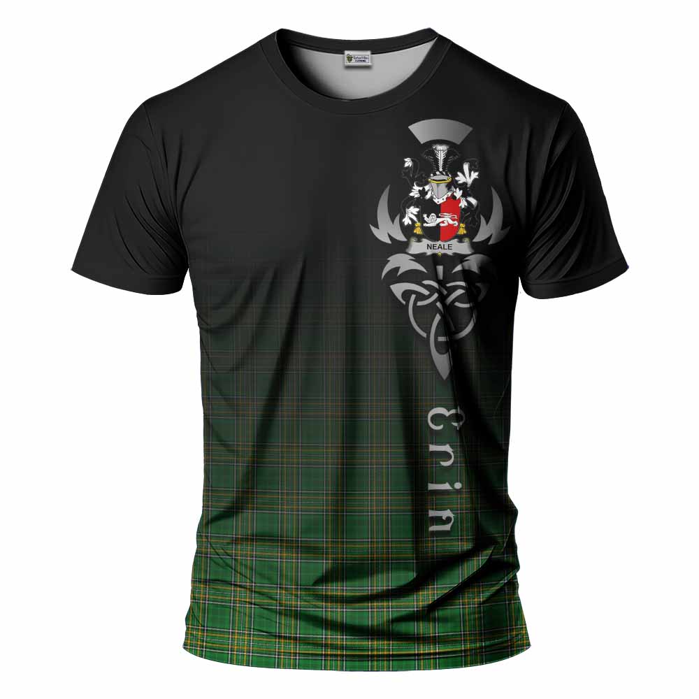 Neale Irish Clan T-Shirt with Coat of Arms Erin Go Bragh Celtic Inspired Kid's Shirt - Tartan Vibes Clothing