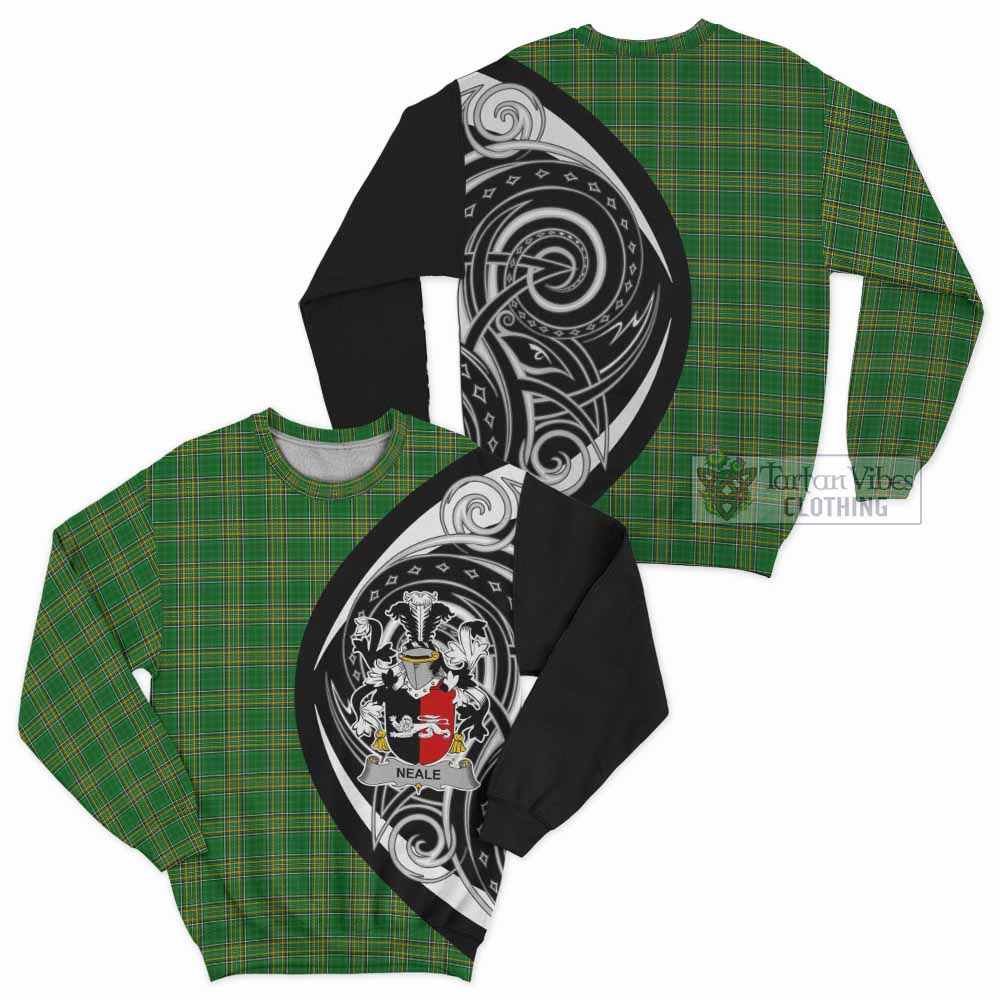 Neale Irish Clan Sweatshirt Celtic Circle Style - Tartan Vibes Clothing