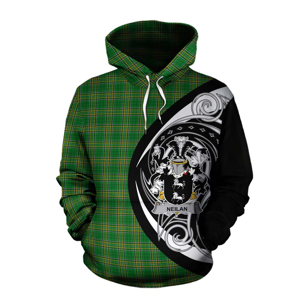 Neilan Irish Clan Cotton Hoodie Celtic Circle Style Pullover Hoodie XS - Tartan Vibes Clothing