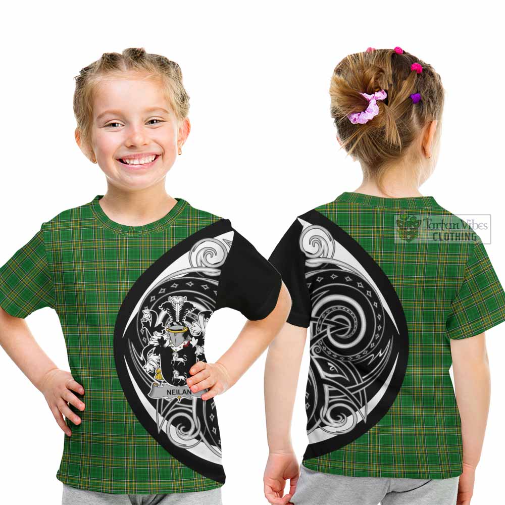 Tartan Vibes Clothing Neilan Irish Clan Kid T-Shirt Celtic Circle Style