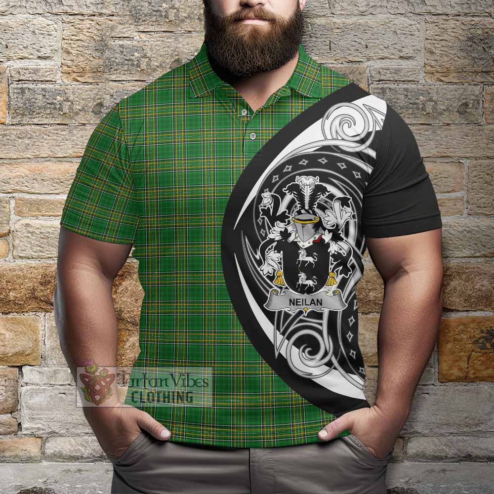 Neilan Irish Clan Polo Shirt Celtic Circle Style - Tartan Vibes Clothing