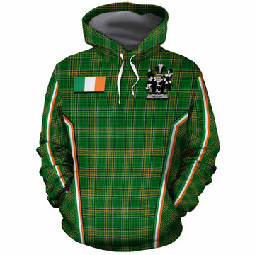 Neilan Irish Clan Coat of Arm Tartan Cotton Hoodie Flag Style