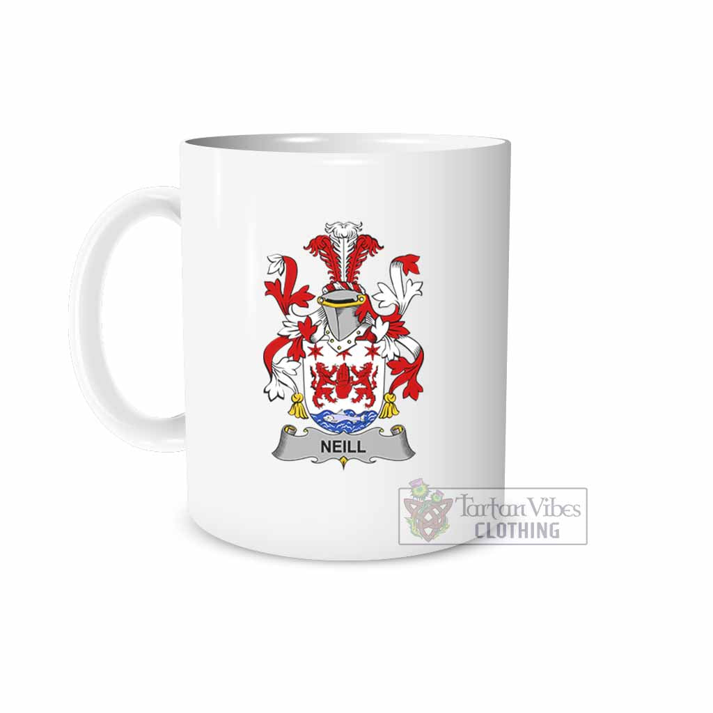 Tartan Vibes Clothing Neill Irish Clan Coat of Arms Ceramic Mug