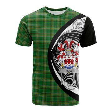 Neill Irish Clan Cotton T-shirt Celtic Circle Style