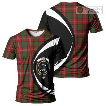 Tartan Vibes Clothing Nesbitt Tartan T-Shirt with Family Crest Circle Style