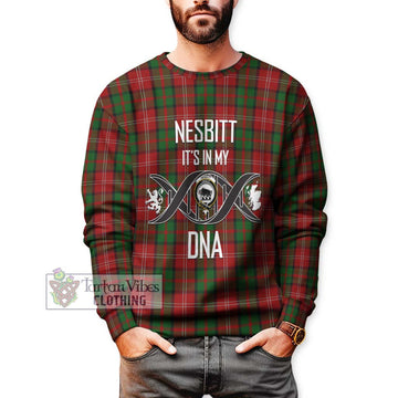 Nesbitt Tartan Sweatshirt with Family Crest DNA In Me Style