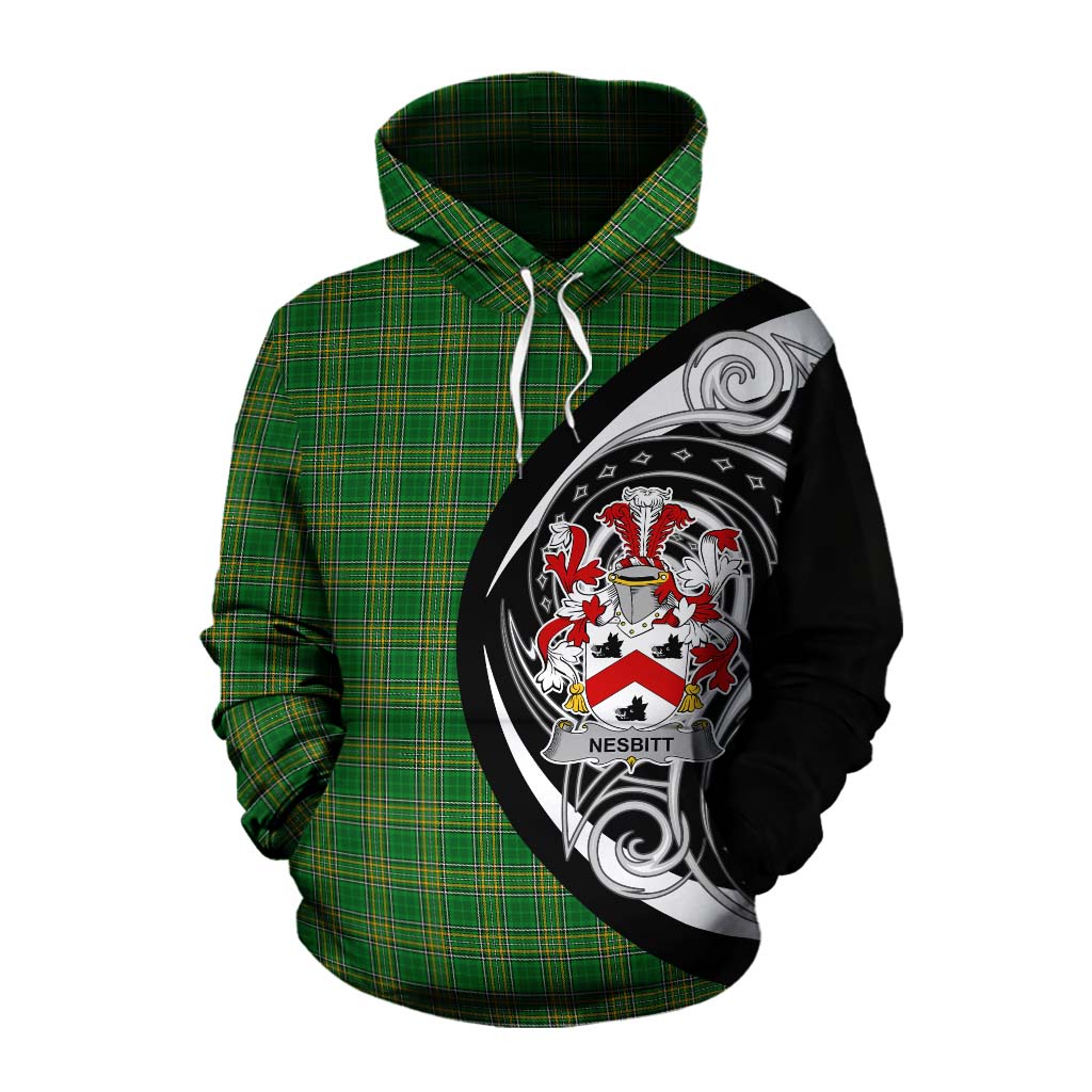 Nesbitt Irish Clan Cotton Hoodie Celtic Circle Style Pullover Hoodie XS - Tartan Vibes Clothing
