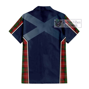 Nesbitt Tartan Short Sleeve Button Shirt with Family Crest and Lion Rampant Vibes Sport Style - Tartan Vibes Clothing