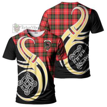 Nesbitt (Nisbet) Tartan T-Shirt with Family Crest and Celtic Symbol Style Kid's Shirt - Tartan Vibes Clothing