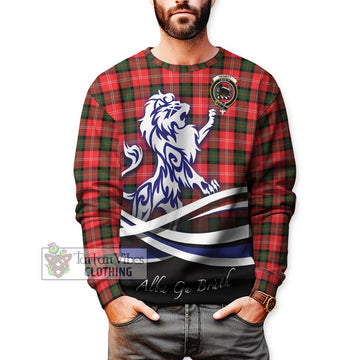 Nesbitt (Nisbet) Tartan Sweatshirt with Alba Gu Brath Regal Lion Emblem