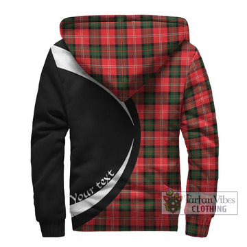 Nesbitt (Nisbet) Tartan Sherpa Hoodie with Family Crest Circle Style
