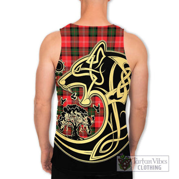 Nesbitt (Nisbet) Tartan Men's Tank Top with Family Crest Celtic Wolf Style - Tartan Vibes Clothing